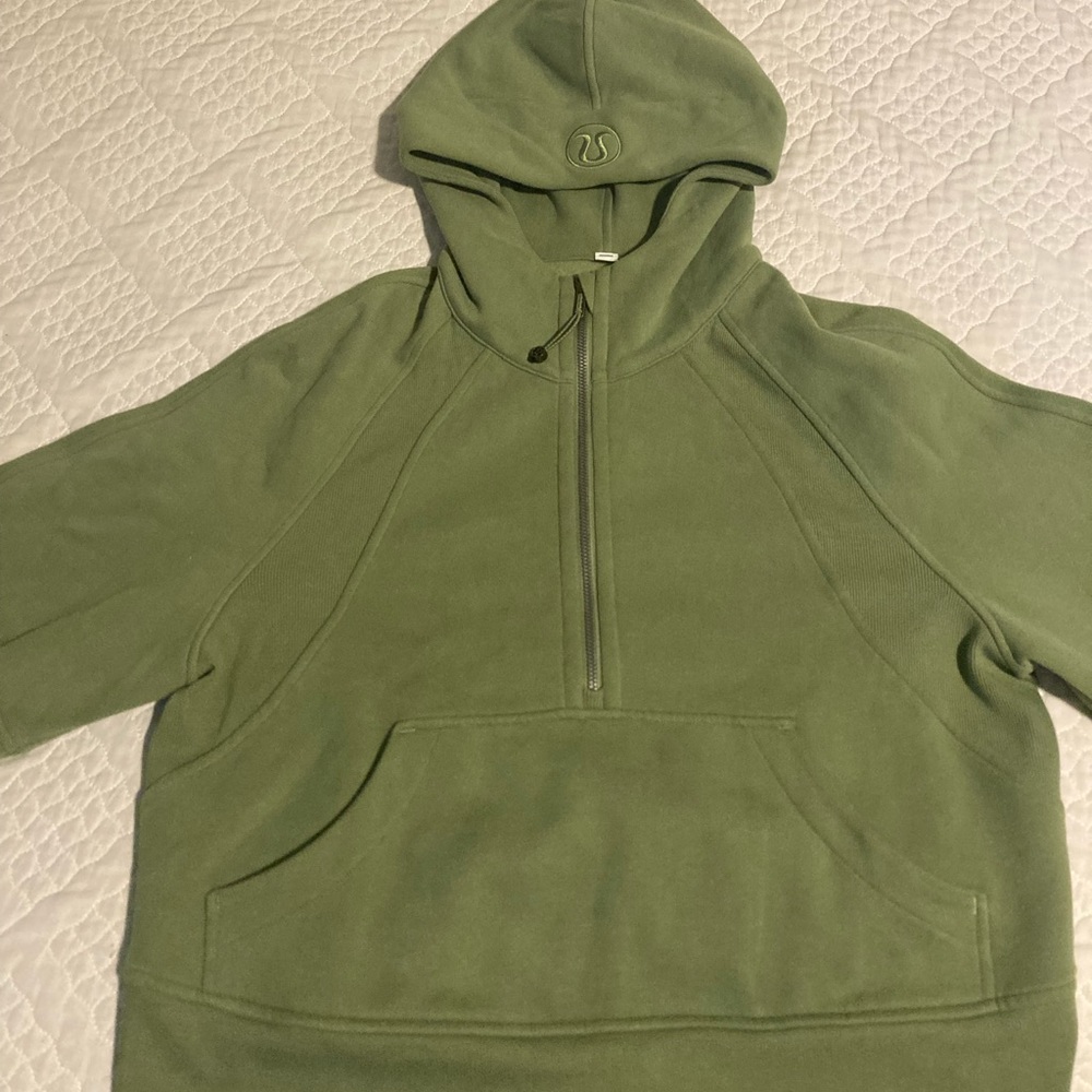 Lululemon Scuba OS Half Zip Green Foliage XS/S